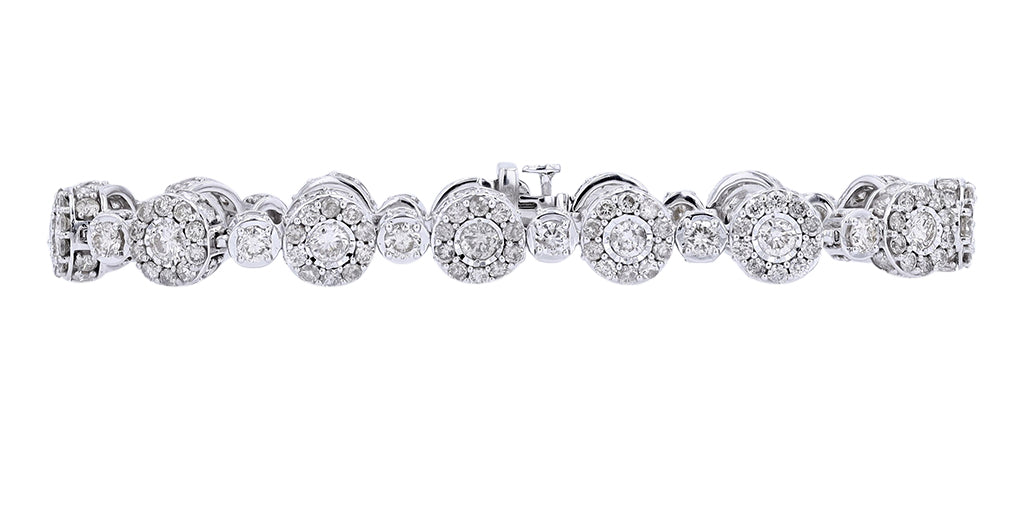 10K WG 10 CTW Diamond Bracelet