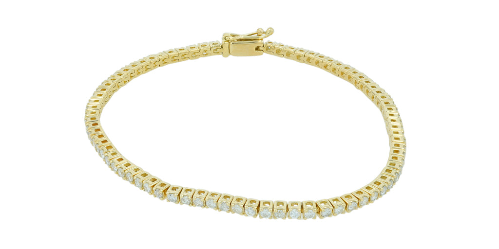 14K YG 2 CTW Diamond Bracelet