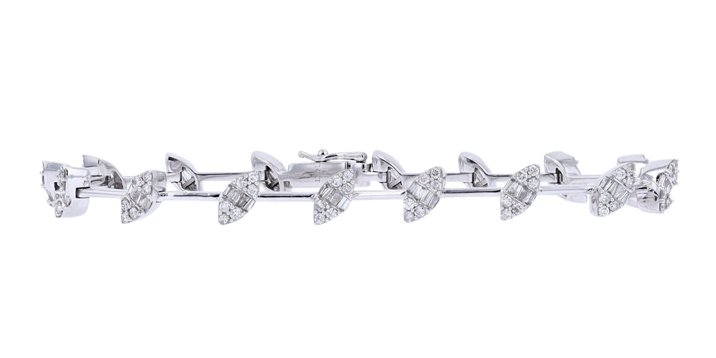 14K 2 CTW Marquise Cluster Link Diamond Bracelet<p><strong>More Colors Available</p></strong>