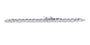 18K WG 1 CT Straight Line Diamond Bracelet