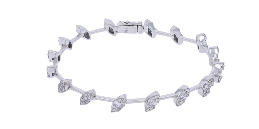 18K WG 2.65 CTW Diamond Bracelet