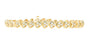 14K YG 3 CT Diamond Heart Bracelet