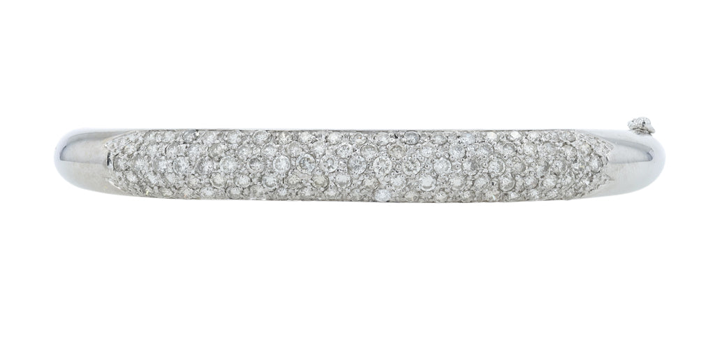 18K WG 2.26 CT Diamond Bangle
