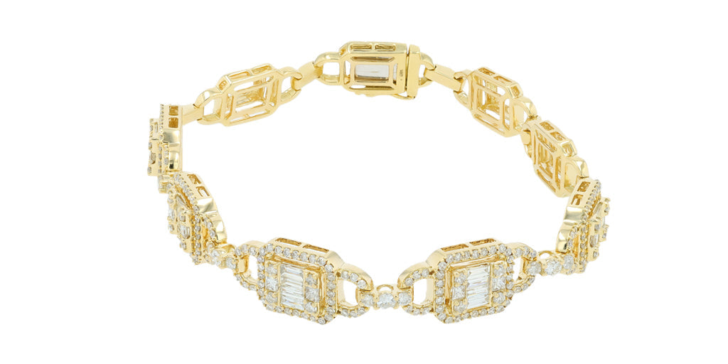14K YG 1.80 CT Diamond Bracelet