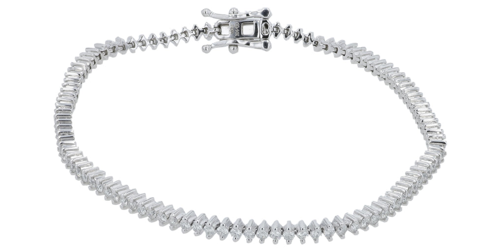 14K WG 1.50 CT Diamond Bracelet