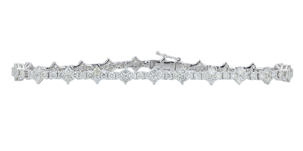 14K WG 4.36 CT Diamond Bracelet