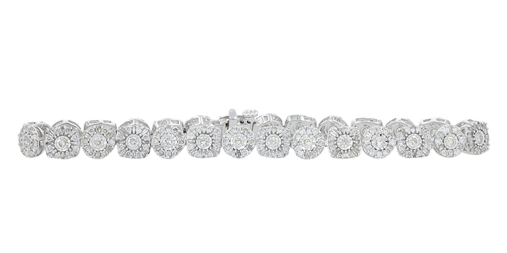 10K WG 4 CT Diamond Bracelet