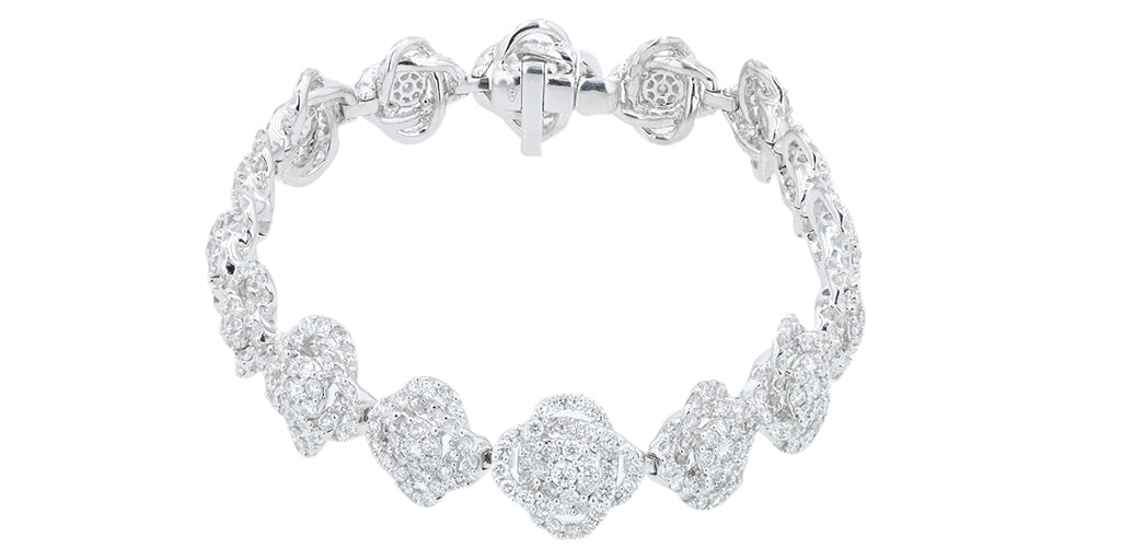 18K WG 6.85 CTW Diamond Bracelet