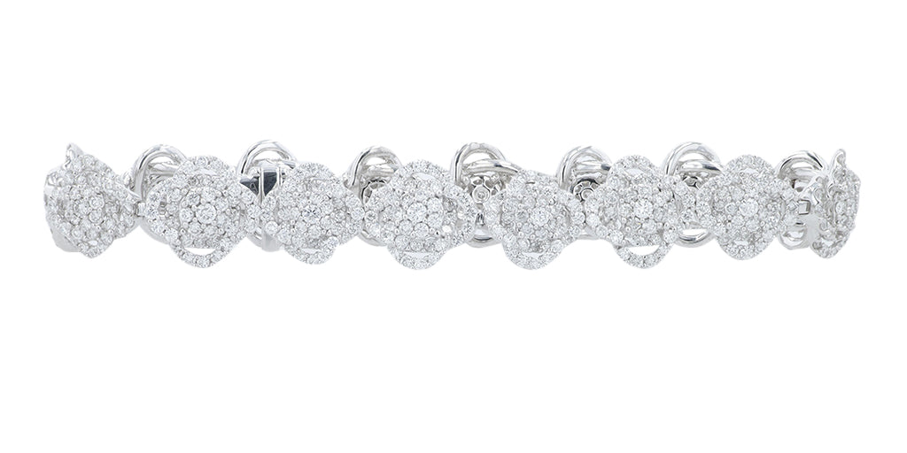 18K WG 6.85 CTW Diamond Bracelet