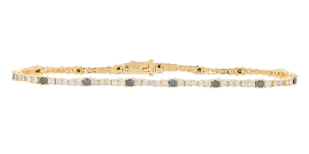 10K YG 2.50 CT Diamond Bracelet