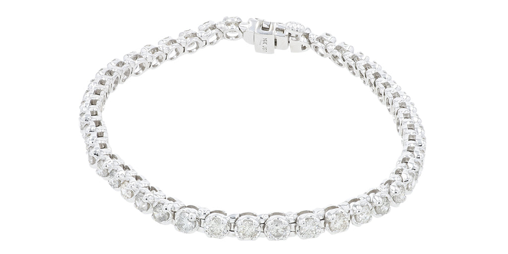 14K WG 4 CT Diamond Bracelet