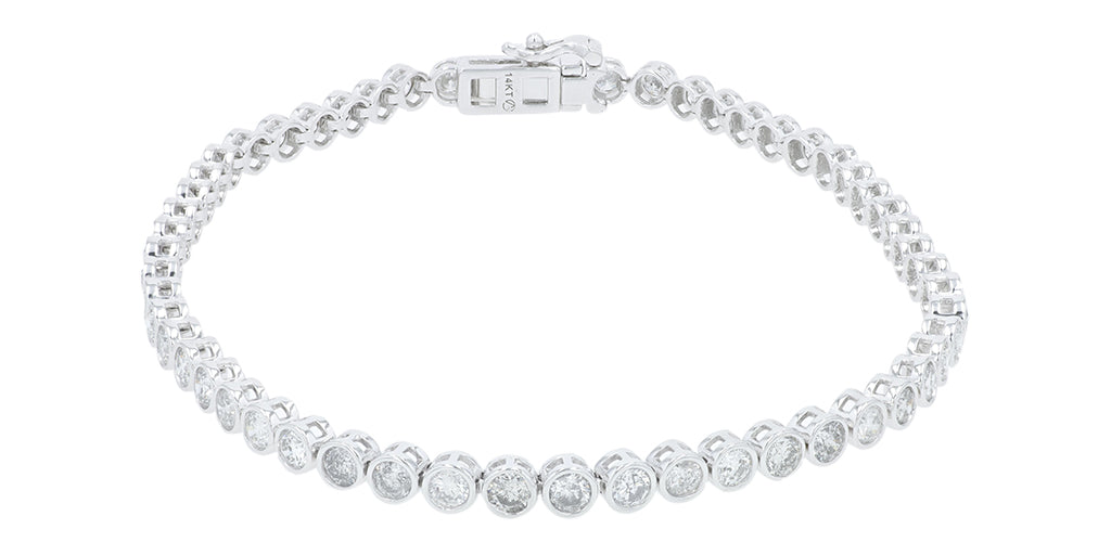 14K WG 3.25 CT Diamond Bracelet