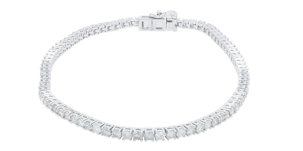 14K WG 3 CT Diamond Bracelet