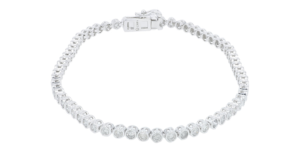 14K WG 2 CT Diamond Bracelet