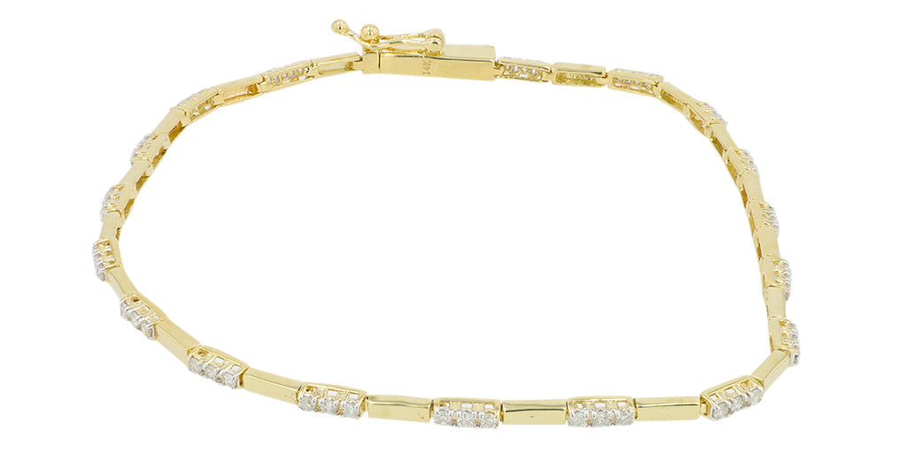 14K YG .50 CT Diamond Bracelet