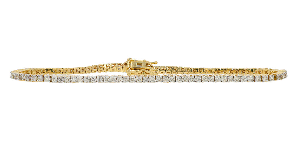 14K YG 2 CT Diamond Bracelet