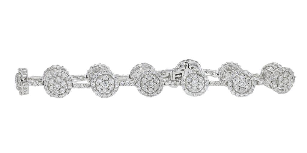 14K WG 5 CT Diamond Bracelet