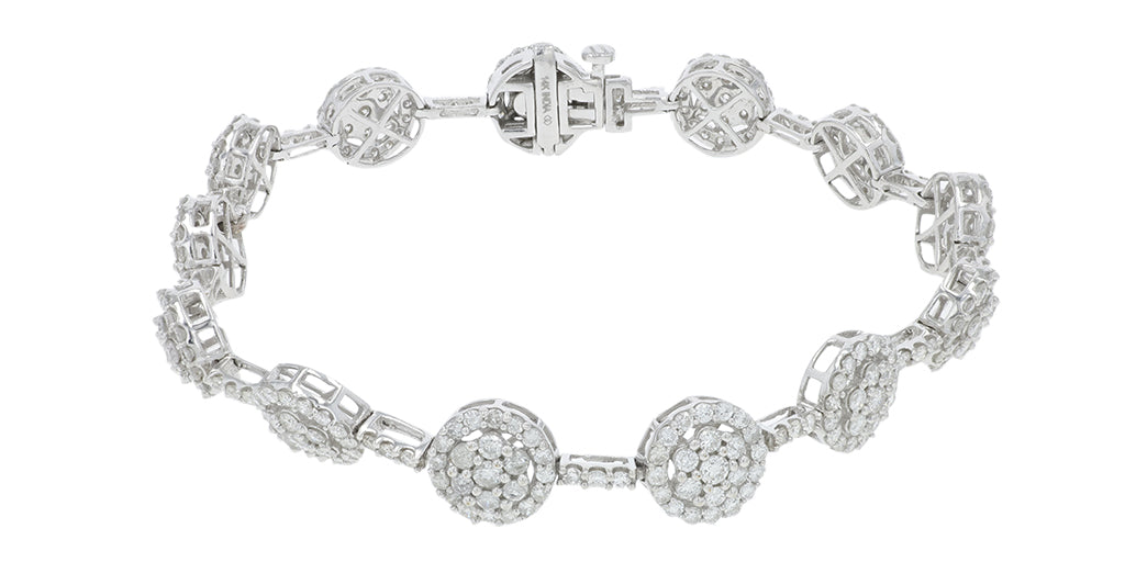 14K WG 5 CT Diamond Bracelet