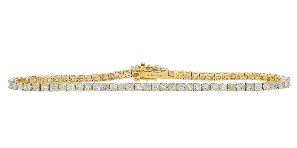 14K YG 5 CT Diamond Bracelet