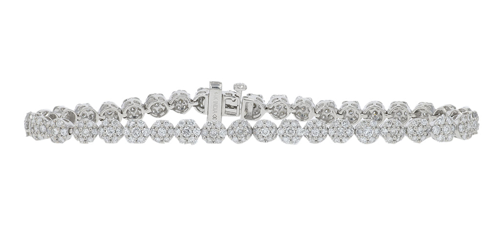 14K WG 4 CT Diamond Bracelet