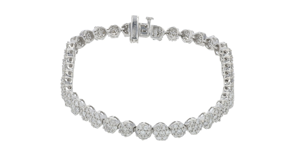 14K WG 4 CT Diamond Bracelet