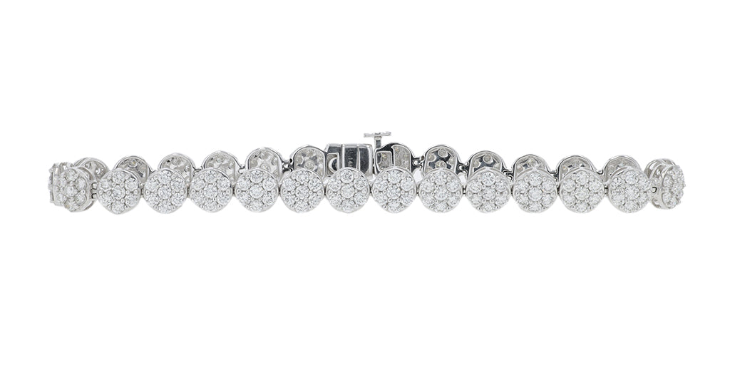 14K WG 5 CT Diamond Bracelet