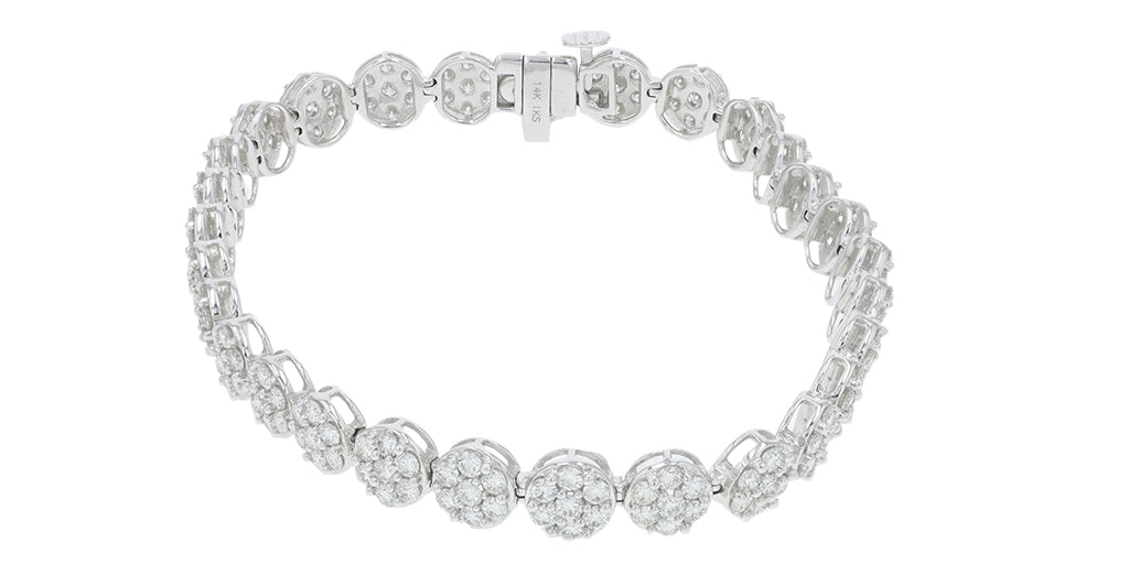 14K WG 5 CT Diamond Bracelet
