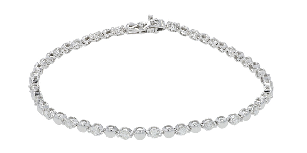 14K WG 2 CT Diamond Bracelet<p><strong>More Lengths Available</p></strong>