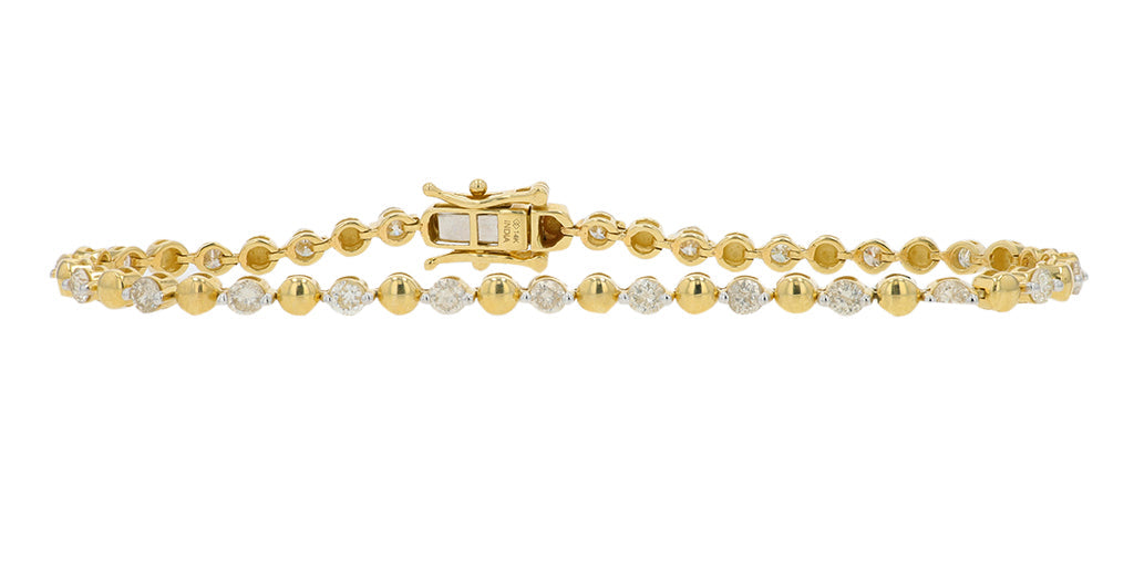 14K YG 2 CT Diamond Bracelet<p><strong>More Sizes Available</p></strong>