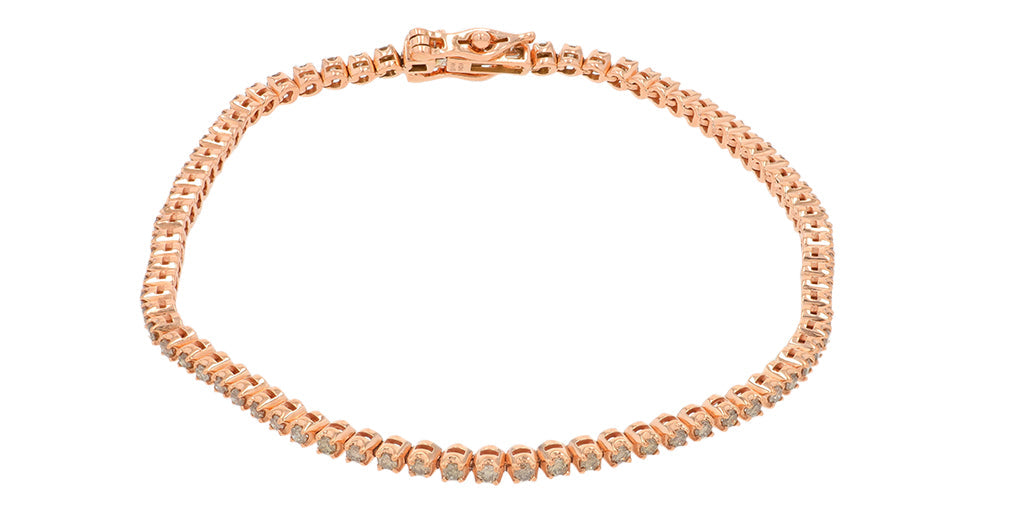14K RG 1 CT Diamond Bracelet