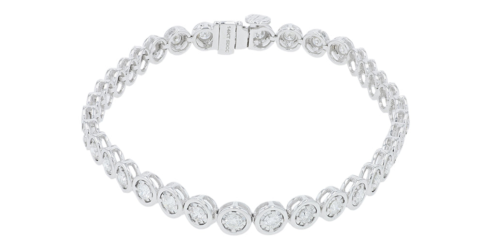 14K WG 2 CT Diamond Bracelet