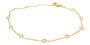 14K YG .50 CTW Diamond By the Yard Bracelet