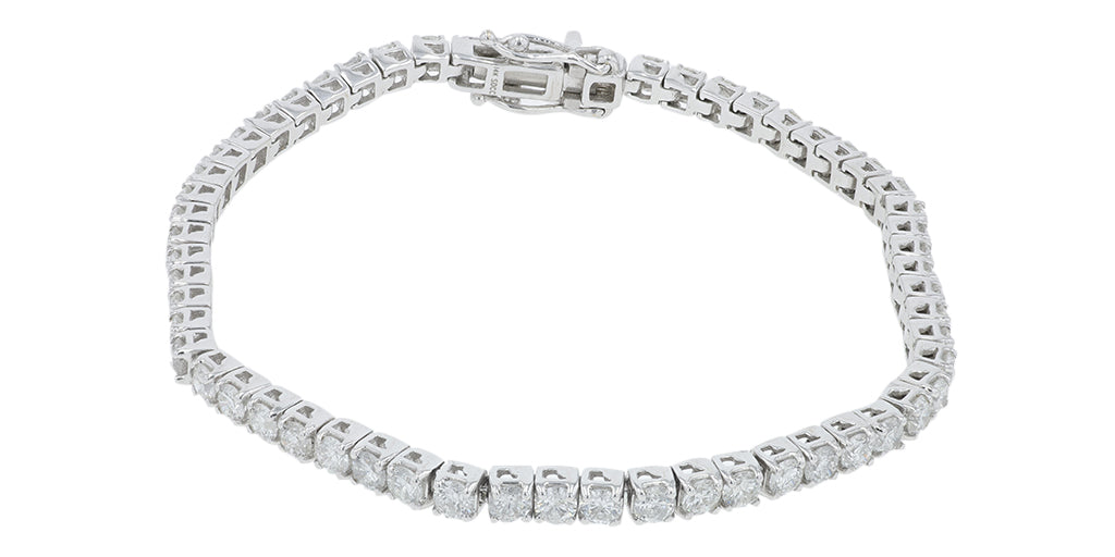 14K WG 5 CT Diamond Bracelet