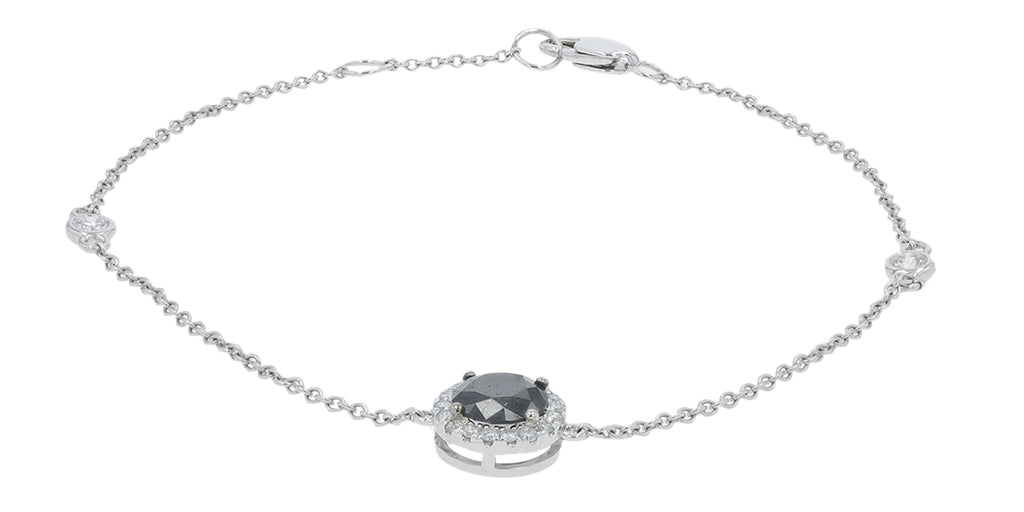 18K WG .95 CTW Diamond Bracelet
