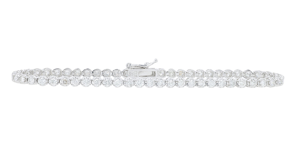 18K WG 2 CTW Diamond Bracelet