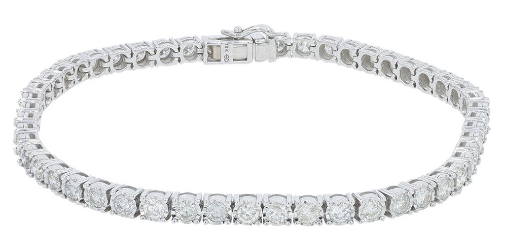 10K WG 3 CT Diamond Bracelet