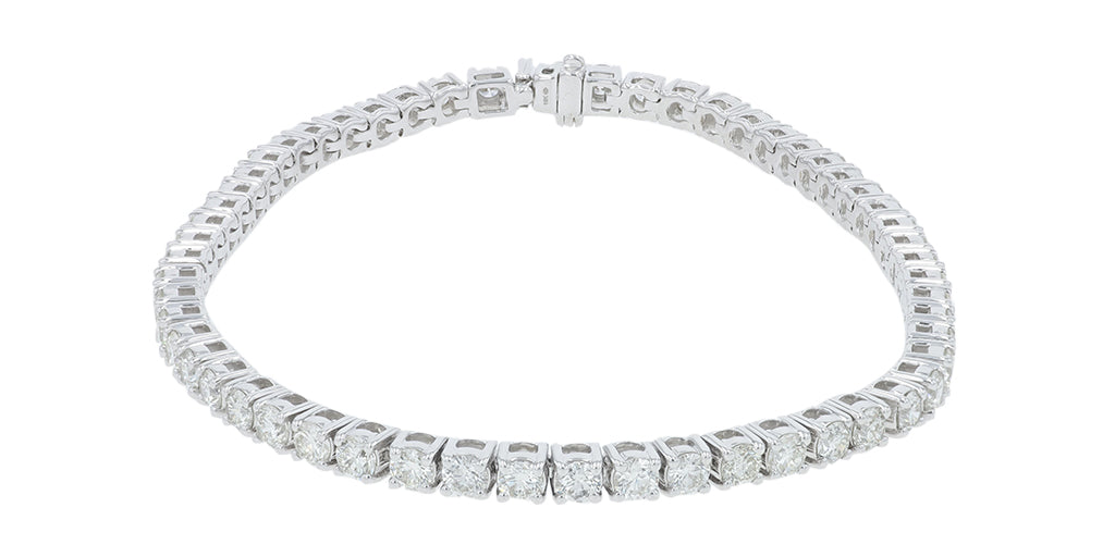 18K WG 5 CTW Diamond Bracelet