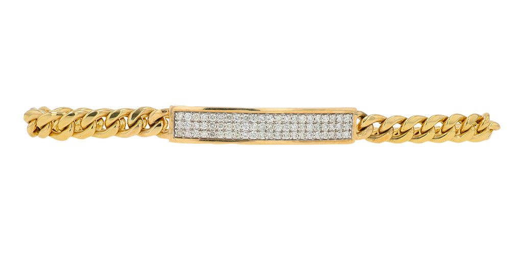 10K YG 1 CT Diamond Bracelet