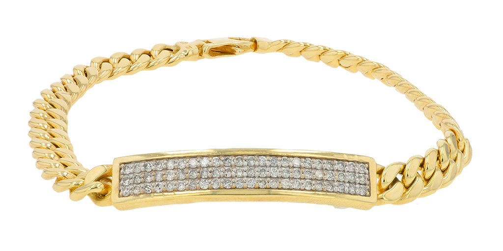 10K YG 1 CT Diamond Bracelet
