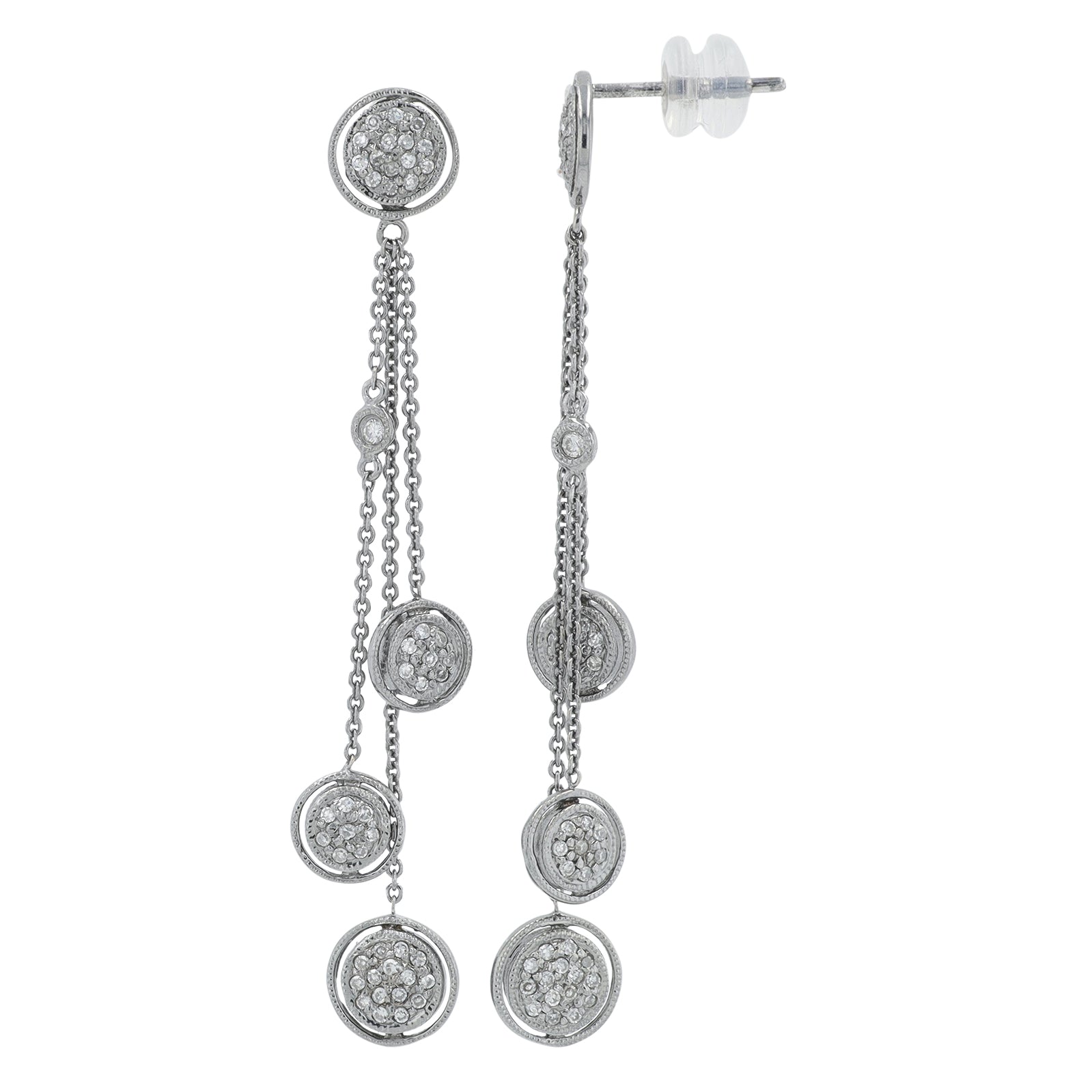 14K BR .70 CTW Diamond Earrings