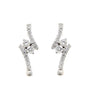14K WG Two Stone Bypass J-Hoops