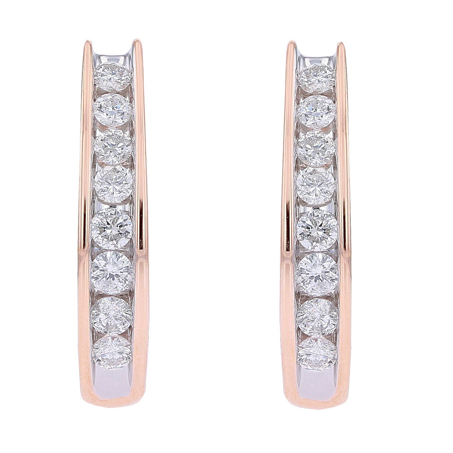 10K 1 CTW Diamond French Clip Earrings<p><strong>More Colors Available</p></strong>