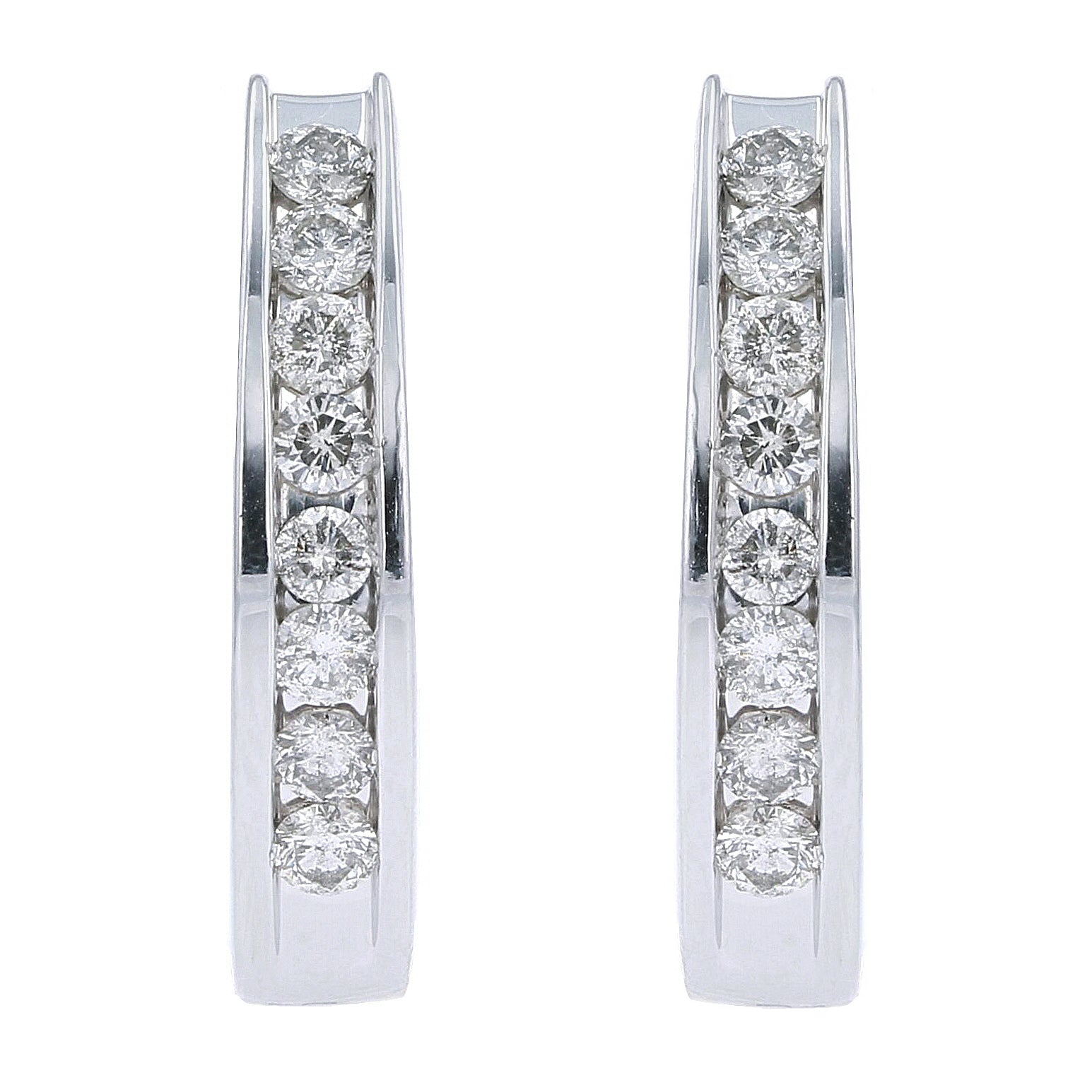 10K 1 CTW Diamond French Clip Earrings<p><strong>More Colors Available</p></strong>