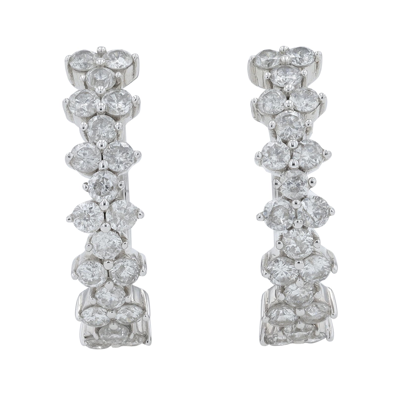 10K 1 CT Diamond Hoops<p><strong>More Colors Available</p></strong>