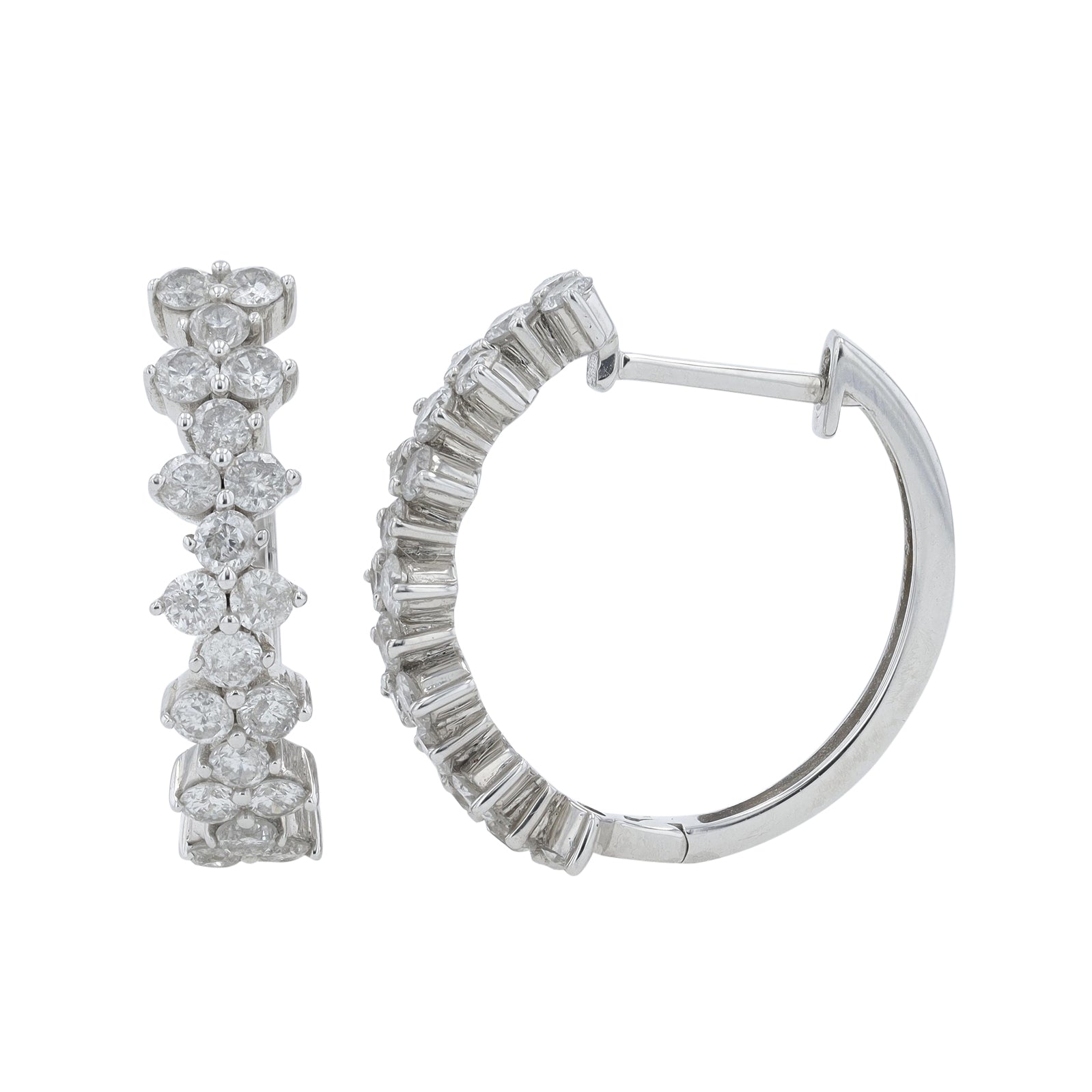10K 1 CT Diamond Hoops<p><strong>More Colors Available</p></strong>