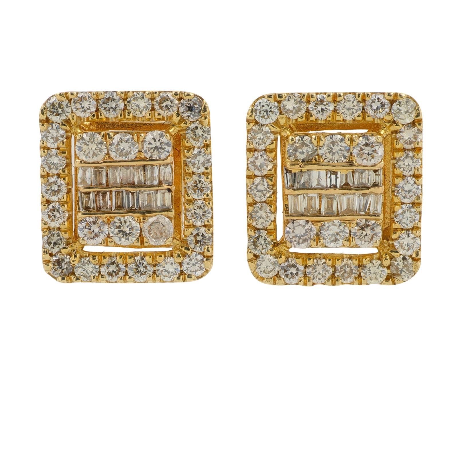 14K YG 1.18 CTW Diamond Studs