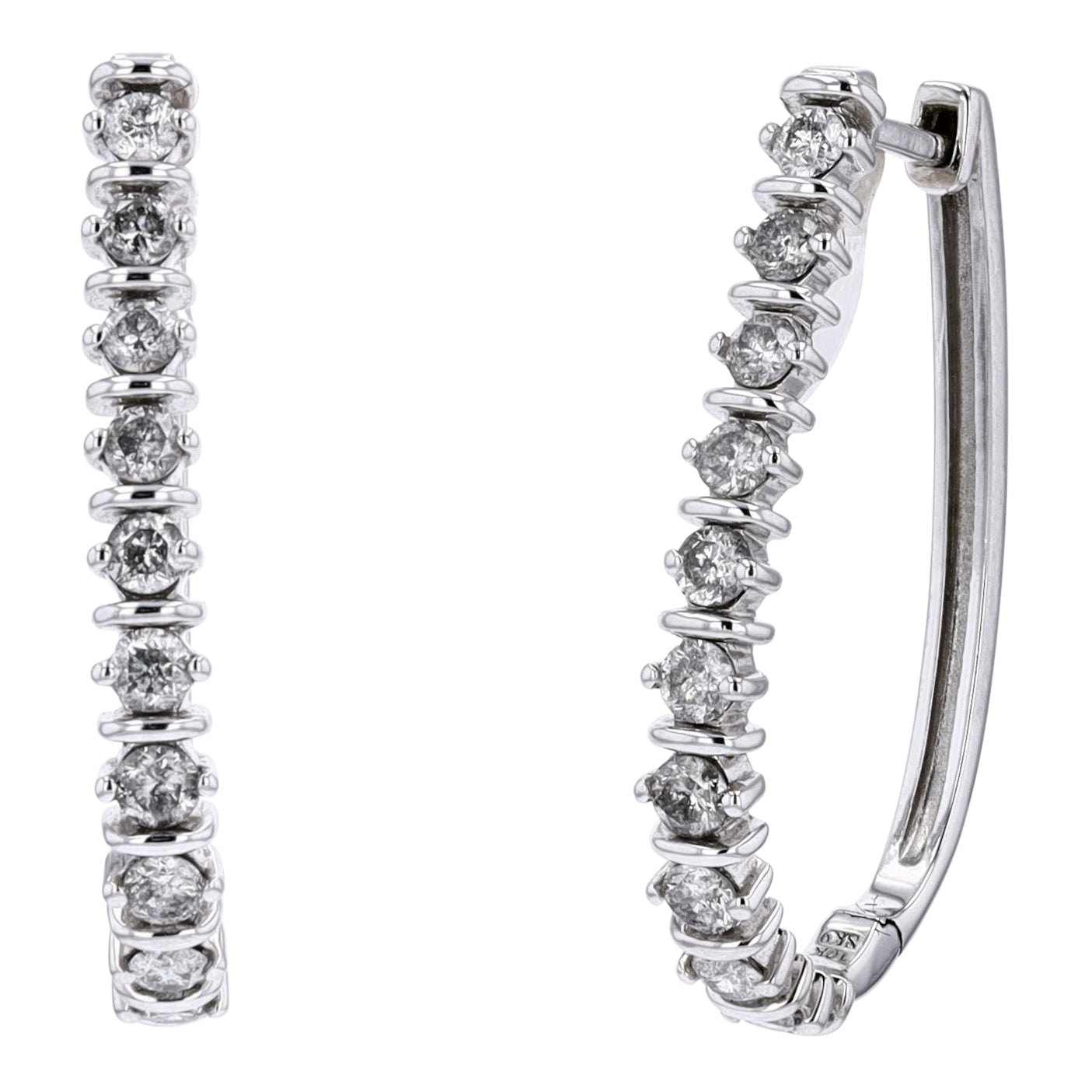 10K Diamond Hoops<p><strong>More Colors Available</p></strong>