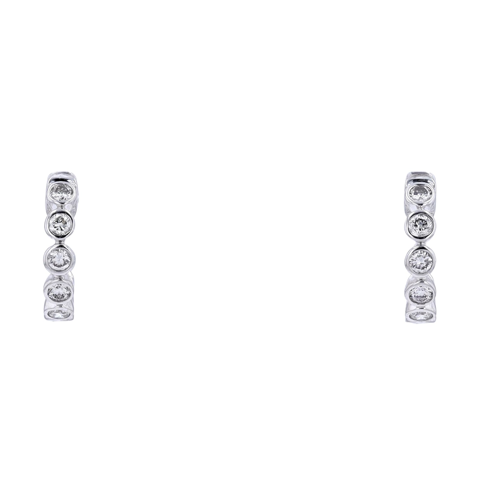 14K Diamond Huggies<p><strong>More Colors Available</p></strong>