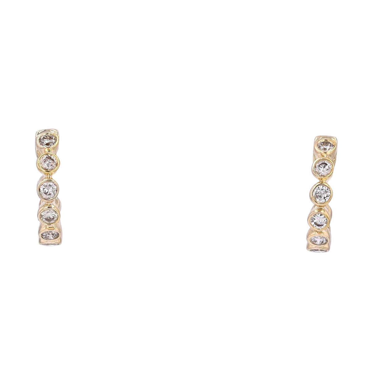 14K Diamond Huggies<p><strong>More Colors Available</p></strong>
