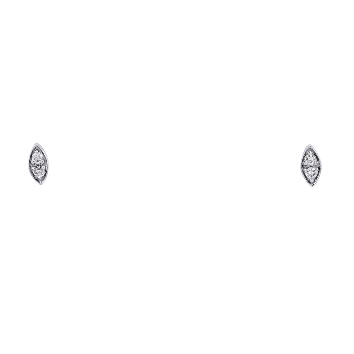 14K Diamond Marquise Shaped Studs<p><strong>More Colors Available</p></strong>